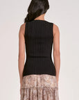 Black Sleeveless Susan Top