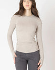 Light Heather Taupe Carsyn Longsleeve Top
