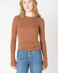 Chestnut Heather Carsyn Longsleeve Top