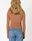Chestnut Heather Carsyn Longsleeve Top