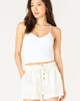 White Crop Cami