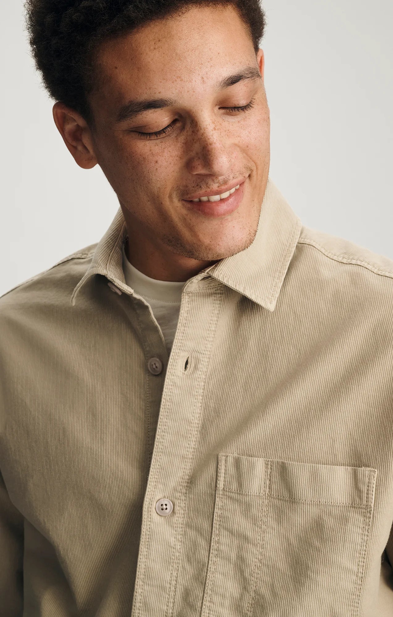 Feather Gray Textured Shirt