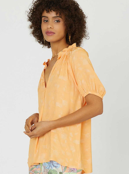 Orange Sherbert Brita Blouse
