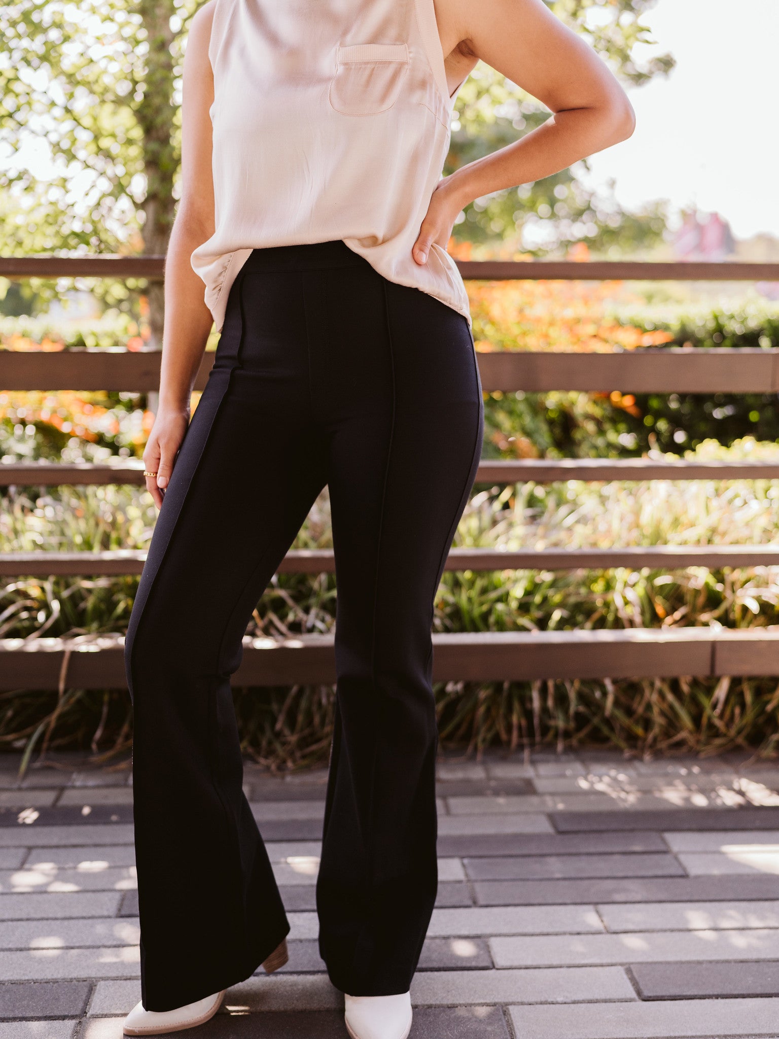 SPANX - Look up Perfect Black Pants, Hi-Rise Flare and you'll get LEGS  FOR DAYS! Shop these styles now at