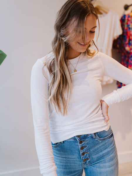 White Stacy Top