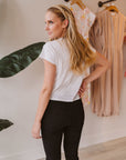 White Modern Slub Tee