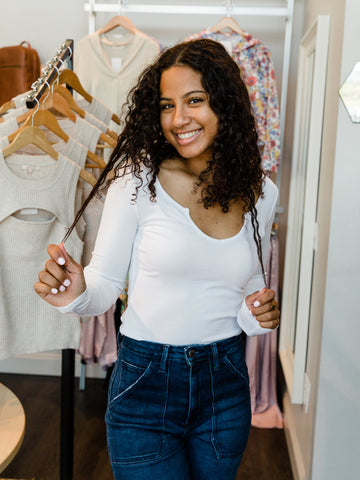 White Charlie Bodysuit