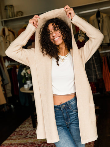 Heather Oatmeal Melody Cardigan