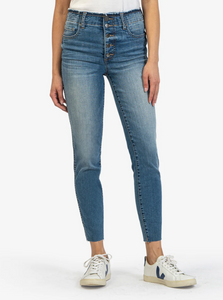 KUT Connie Educated Fab Ab Button Fly Jean