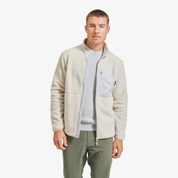 Beige Solid Alpine Fleece Jacket