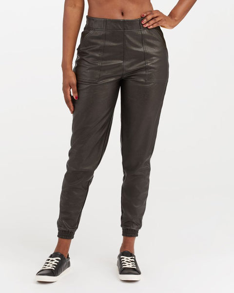 SPANX® Faux Leather Jogger