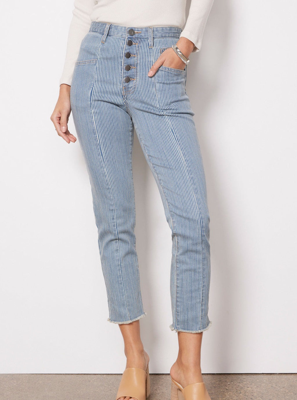 Volant Reese High Rise Ankle Straight Jean