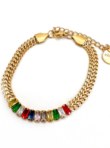 Rainbow Bitley Crystal Bracelet